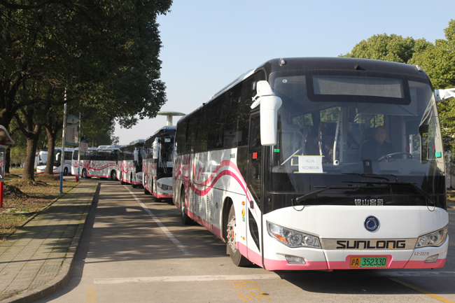 訂單交付 || 上海申龍27臺(tái)SLK6128純電動(dòng)城市公交客車(chē)順利交付